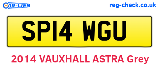 SP14WGU are the vehicle registration plates.