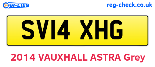 SV14XHG are the vehicle registration plates.