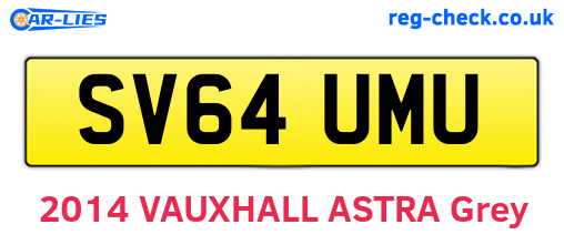 SV64UMU are the vehicle registration plates.