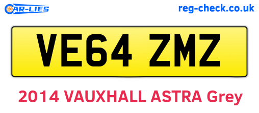VE64ZMZ are the vehicle registration plates.