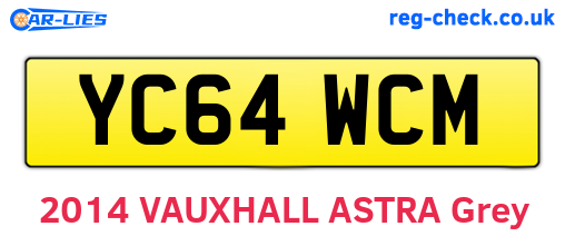 YC64WCM are the vehicle registration plates.