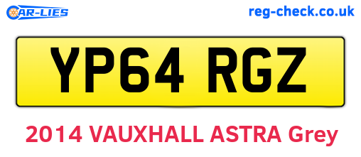 YP64RGZ are the vehicle registration plates.