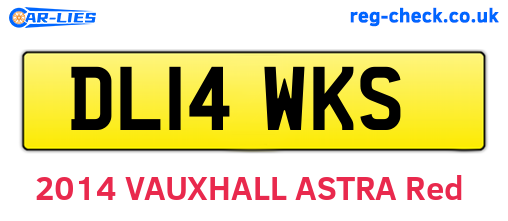 DL14WKS are the vehicle registration plates.