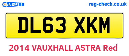 DL63XKM are the vehicle registration plates.