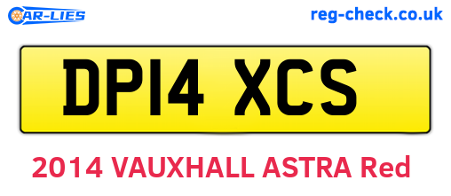 DP14XCS are the vehicle registration plates.