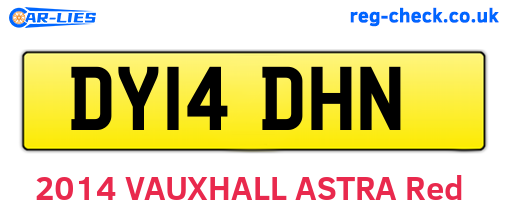 DY14DHN are the vehicle registration plates.