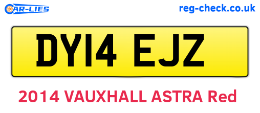 DY14EJZ are the vehicle registration plates.