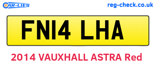 FN14LHA are the vehicle registration plates.