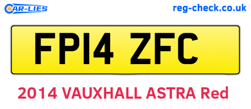 FP14ZFC are the vehicle registration plates.