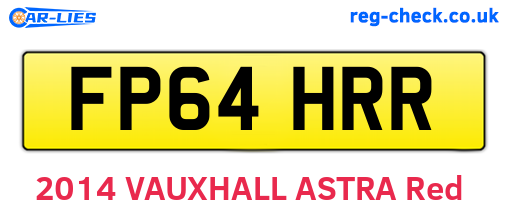FP64HRR are the vehicle registration plates.