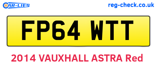 FP64WTT are the vehicle registration plates.