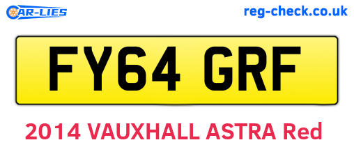 FY64GRF are the vehicle registration plates.