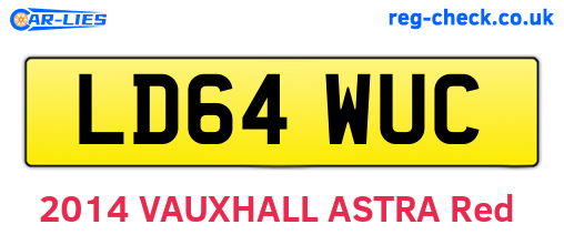 LD64WUC are the vehicle registration plates.