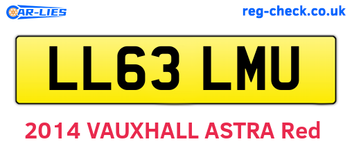 LL63LMU are the vehicle registration plates.
