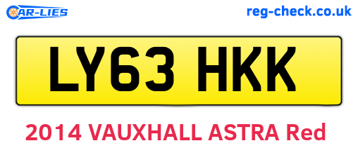 LY63HKK are the vehicle registration plates.