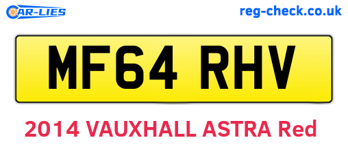 MF64RHV are the vehicle registration plates.
