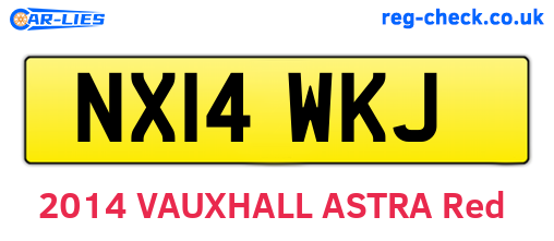 NX14WKJ are the vehicle registration plates.