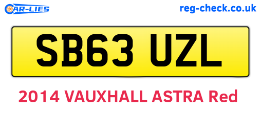 SB63UZL are the vehicle registration plates.