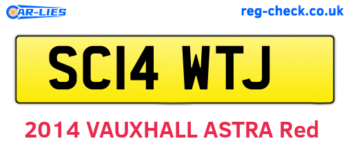 SC14WTJ are the vehicle registration plates.