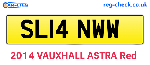 SL14NWW are the vehicle registration plates.