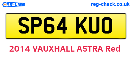 SP64KUO are the vehicle registration plates.