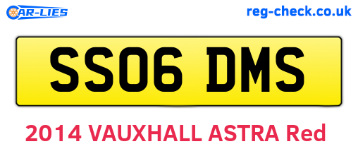 SS06DMS are the vehicle registration plates.