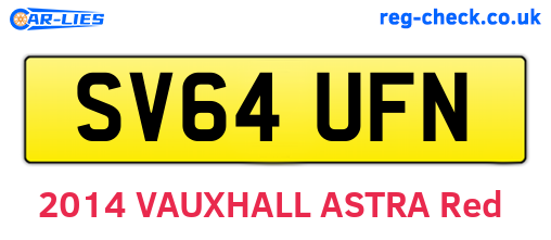 SV64UFN are the vehicle registration plates.