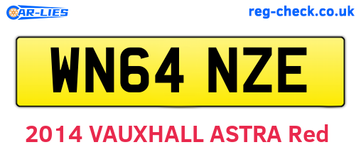 WN64NZE are the vehicle registration plates.
