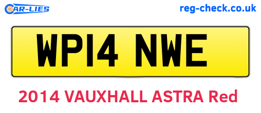 WP14NWE are the vehicle registration plates.