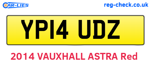 YP14UDZ are the vehicle registration plates.