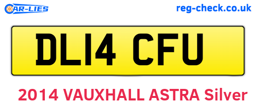 DL14CFU are the vehicle registration plates.