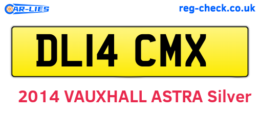 DL14CMX are the vehicle registration plates.