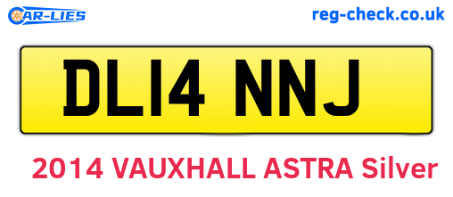 DL14NNJ are the vehicle registration plates.