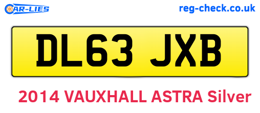 DL63JXB are the vehicle registration plates.