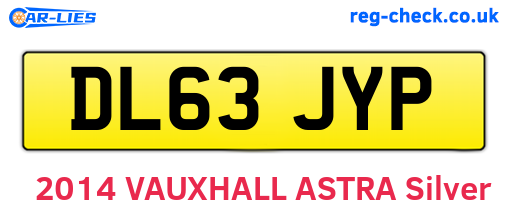 DL63JYP are the vehicle registration plates.