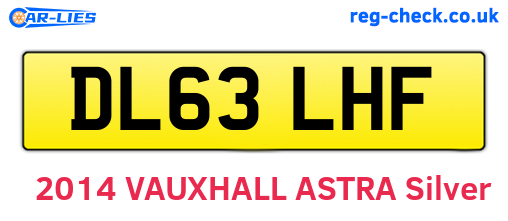 DL63LHF are the vehicle registration plates.