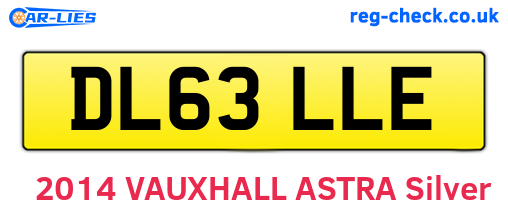 DL63LLE are the vehicle registration plates.