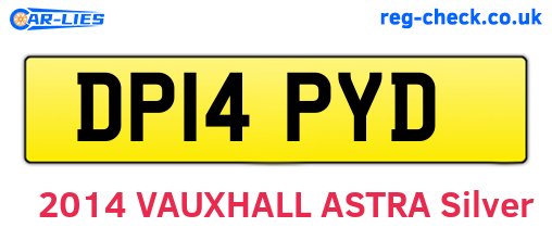 DP14PYD are the vehicle registration plates.