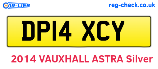 DP14XCY are the vehicle registration plates.