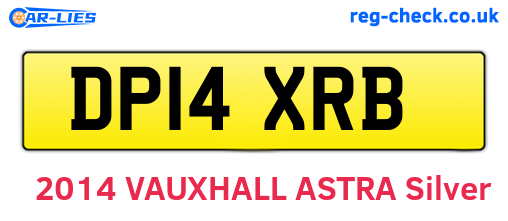DP14XRB are the vehicle registration plates.