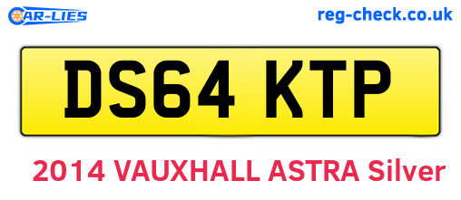 DS64KTP are the vehicle registration plates.