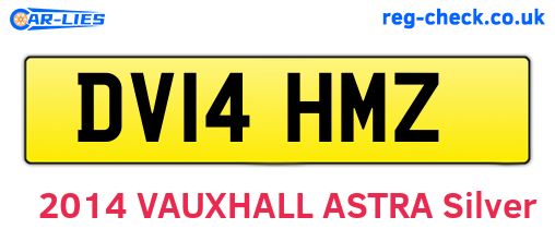 DV14HMZ are the vehicle registration plates.