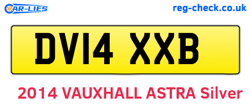 DV14XXB are the vehicle registration plates.