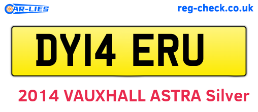 DY14ERU are the vehicle registration plates.