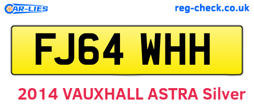 FJ64WHH are the vehicle registration plates.