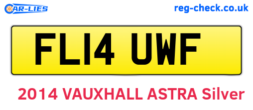 FL14UWF are the vehicle registration plates.