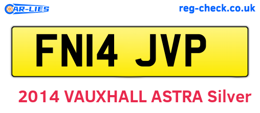 FN14JVP are the vehicle registration plates.