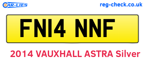 FN14NNF are the vehicle registration plates.