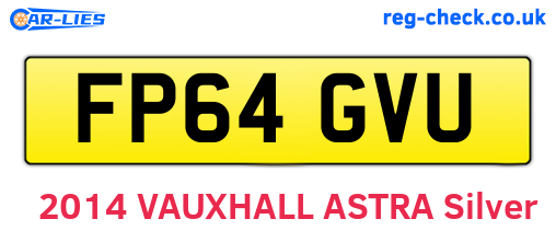 FP64GVU are the vehicle registration plates.