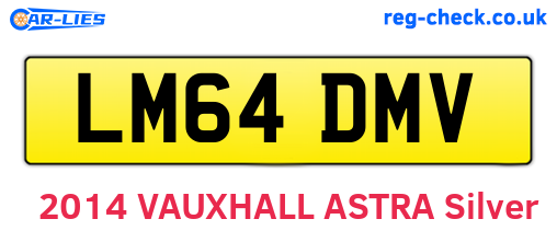 LM64DMV are the vehicle registration plates.